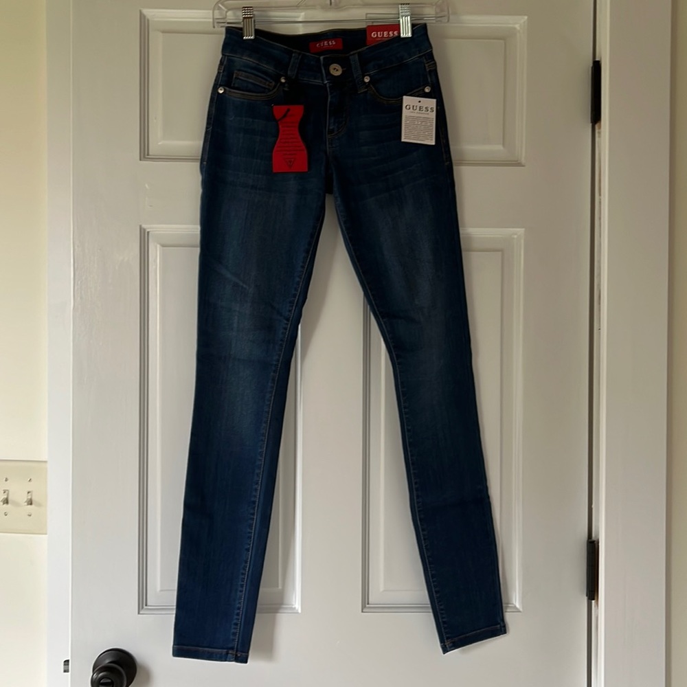 Guess Medium Wash Sienna Curvy Skinny Jeans